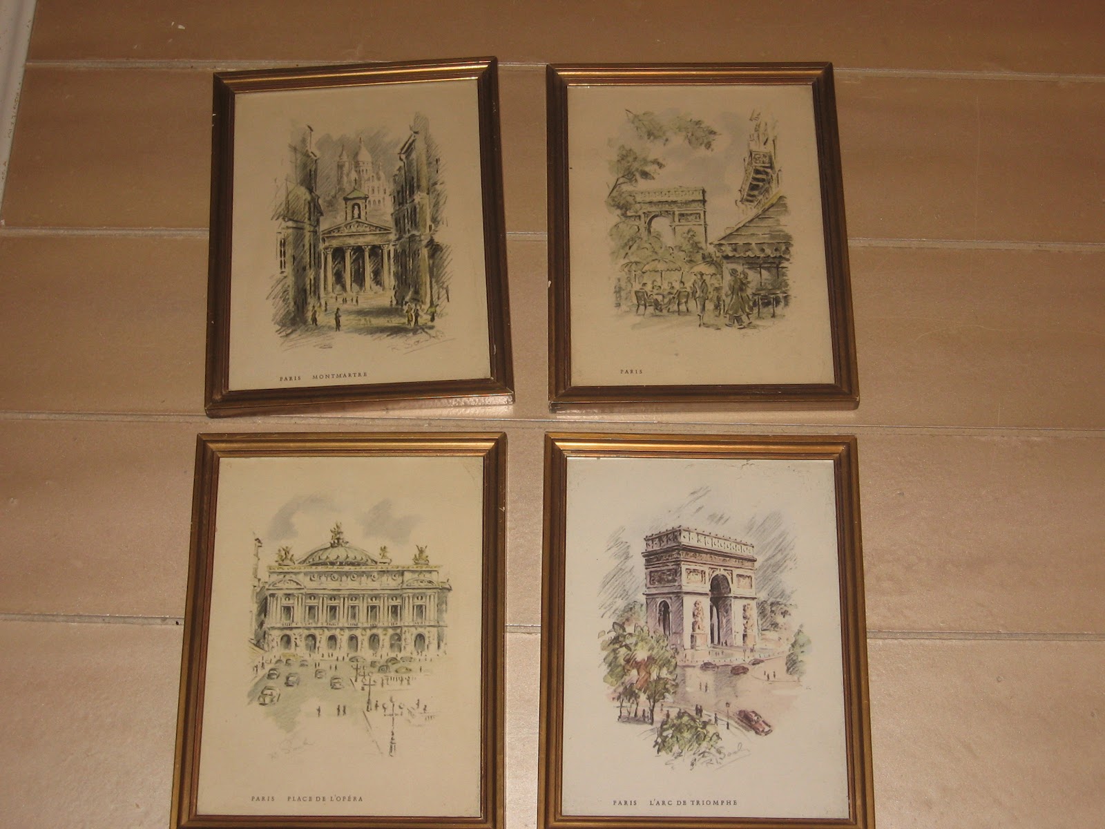 BeaucoupVintageFinds: Framed Vintage Paris Prints
